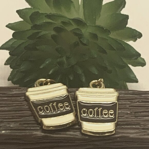 Coffee Earring, Funny Food Earring, Gift Idea, Silly Earring, Coffee Jewelry - Picture 2 of 5